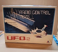 Vintage Zushen Radio Control  UFO 2 Spaceship, Flying Saucer Toy
