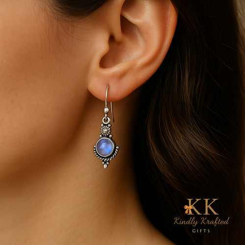 Vintage moonstone dangle - vintage,