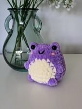 Chubby Purple Frog Plush