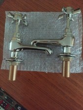 Heritage Dawlish Basin Taps, Vintage Gold. Brand New