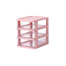 Clear Storage Organizer with Drawers Plastic Stationery Organizer Storage Box
