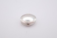 Vintage Sterling Silver Oval Pill Pot Hallmarked Birmingham 1999