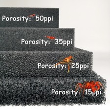 3cm Thick Black Aquarium Filter Sponge Biochemical Cotton Foam for Fish Tank