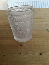 Tall Clear Circle Embossed