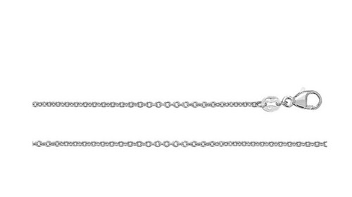 Platinum rolo chain - platinum, 22"