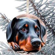 Doberman Dog Hanging Bauble