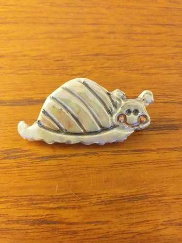 Vintage resin plastic - vintage, snail