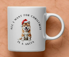 Christmas Japanese Akita Mug
