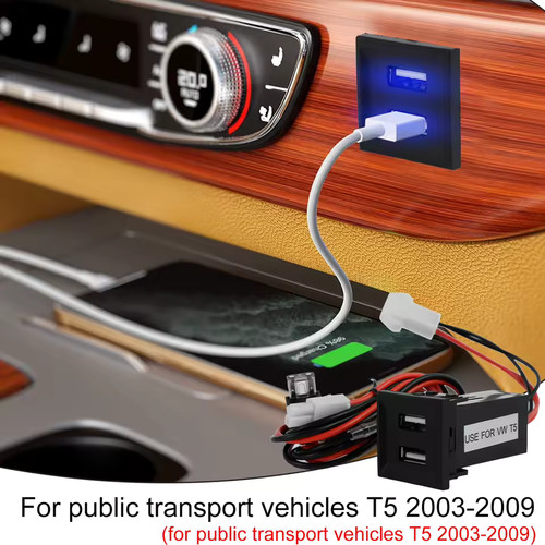 Transporter dual usb - vw,