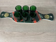 6 x Jagermeister Shot Glasses And Paddle Board  Vgc