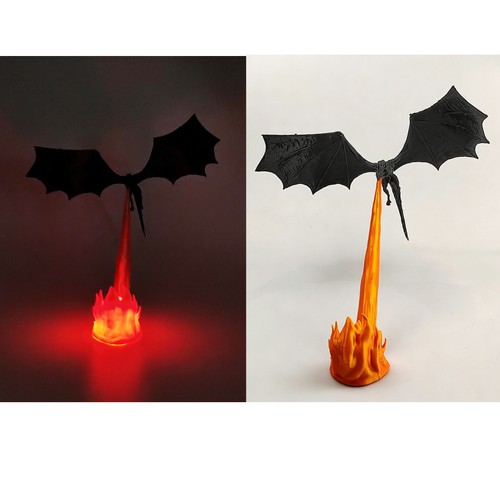 Dragon bookshelf nook light - dragon,