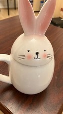 Spring Time ceramic Rabbit Mug with Lid