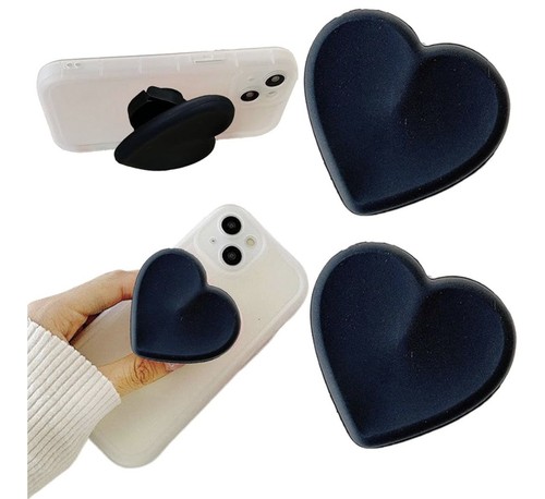 Black heart pop phone - heart,