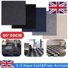 4-20pcs Carpet Tiles 50x50cm Carpet Floor Tiles Non-Slip Flooring Rugs for Home