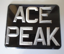  ACE PEAK NUMBER PLATE DIGITS / LETTERS  3 1/2"  1950s 