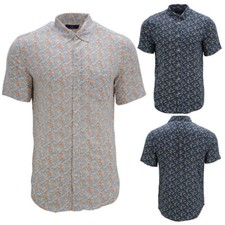 Mens Shirts Soft Floral Casual
