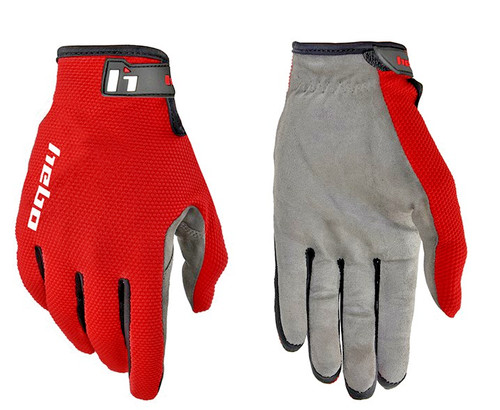 Hebo trials gloves - trials, (red)