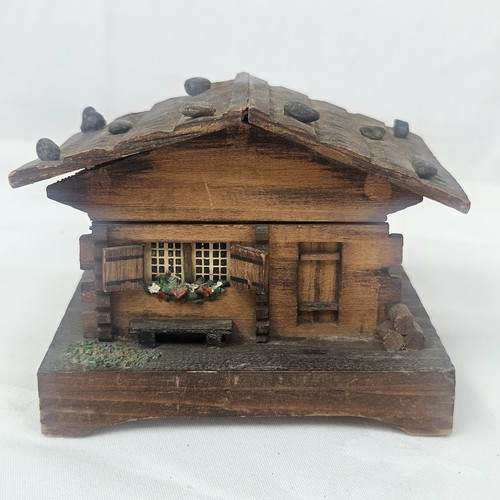 Wooden swiss chalet music - chalet, box