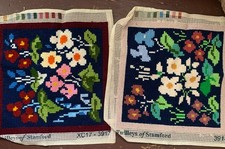 2 Cross Stitch Finished Panels Floral Twilleys Of Stamford 3917 & 3918  B84