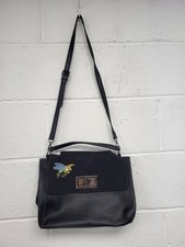 Anna Smith Black Bee Cross Body Satchel Bag. PT