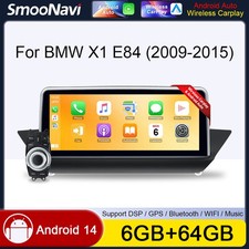 10.25" Car Stereo Android 14 GPS Head Unit CarPlay AUX For BMW X1 E84 CIC iDrive