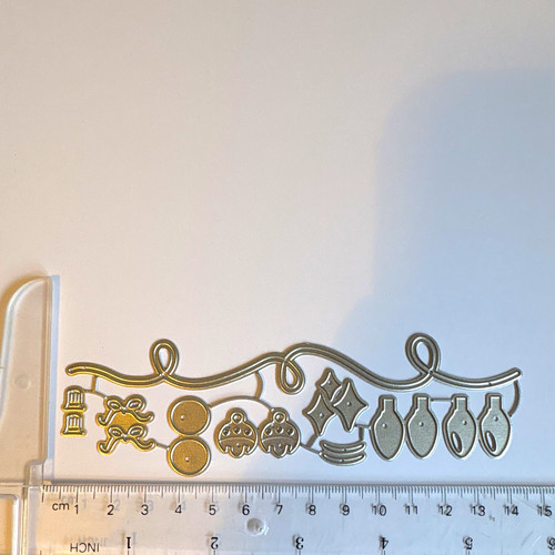 Christmas border metal cutting - christmas,