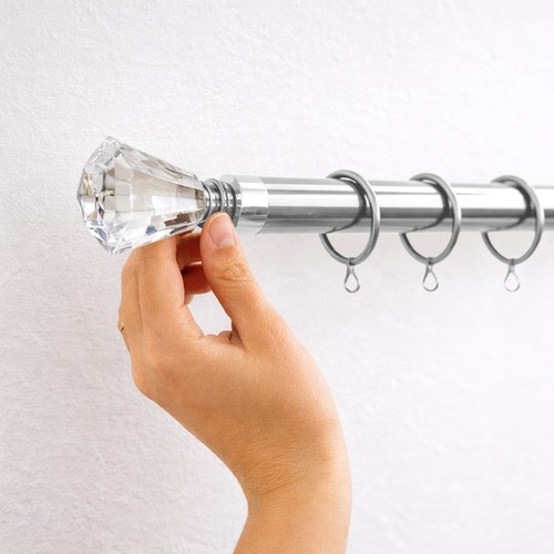 Metal decorative curtain - metal, pole