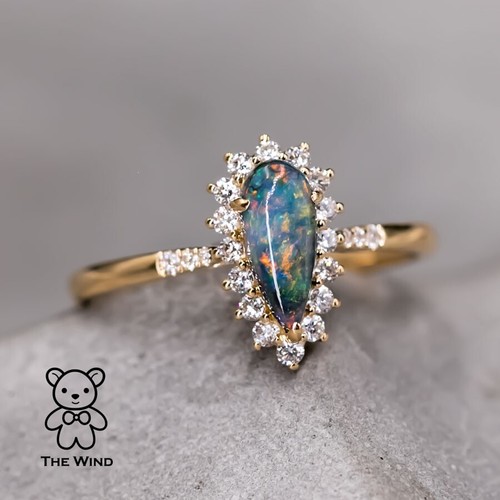 Stylish australian black opal - australian,