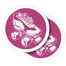 2x Vinyl Stickers Roller
