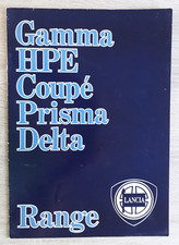 Lancia Range Brochure c.1984 - Delta Prisma Coupe HPE Gamma