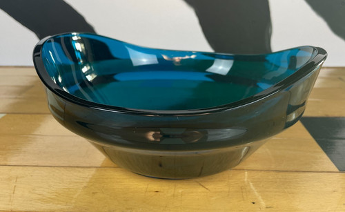 Vintage freeform blue - blue, art