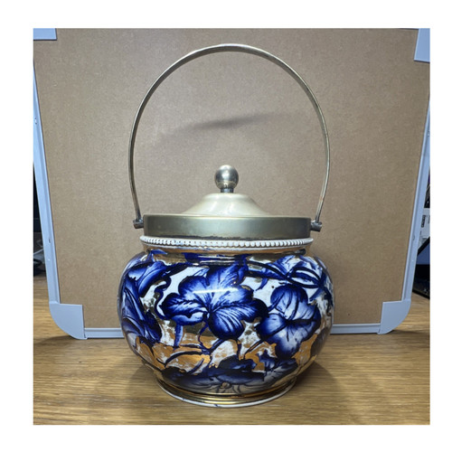 Antique biscuit barrel - antique, barrel,