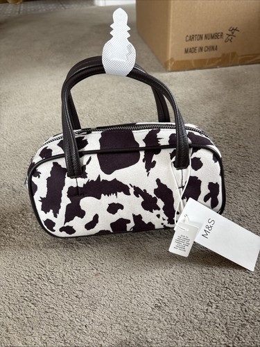 Cow print small crossbody - m&s,