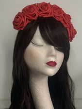 Red Rose Flower Hairband