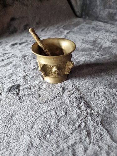 Antique 19thc bronze mortar - bronze,