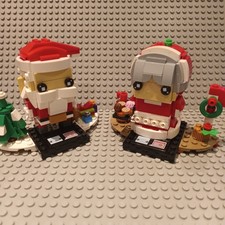 - Lego Brick Headz 40274 - Mr. Claus (33) & Mrs. Claus (34) / Retired Set
