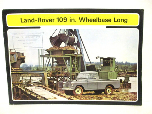 Brochure land rover 109 - brochure,