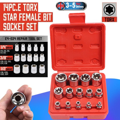 14pcs female torx star - female,