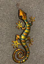 RARE ANTIQUE Metal Gecko Lizard  Wall Hanging Ornament - New unboxed