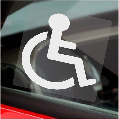 Sign disabled logo car - x,