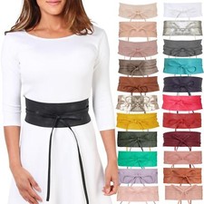 Womens Ladies Wide Waist Belt