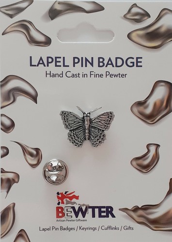 Butterfly lapel pin badge - pin,