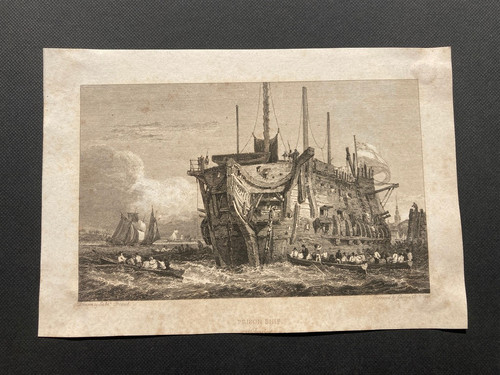 1826 prison ship hulk - ship, small