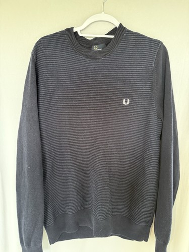 Fred perry striped knit crew - striped,