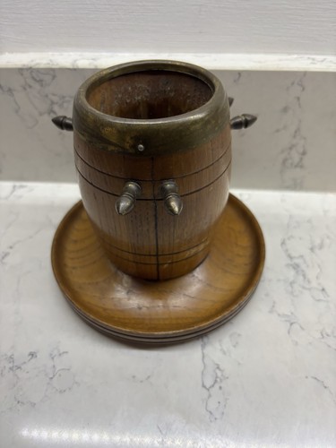 Victorian treen wooden pot - victorian,