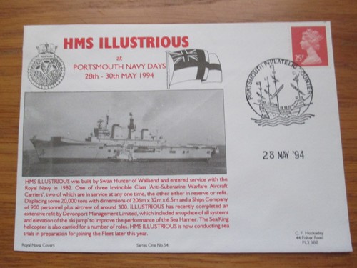 1994 commemorative cover hms - cover.,