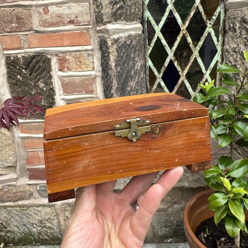 Vintage wooden storage box - vintage,