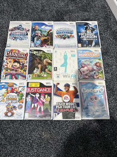 Nintendo wii 12x game bundle - wii,