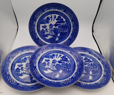 4 x W.Adams & Sons Blue Willow