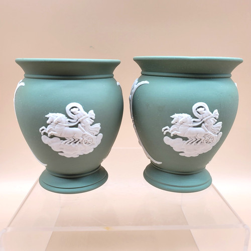 Wedgwood jasperware green - jasperware,